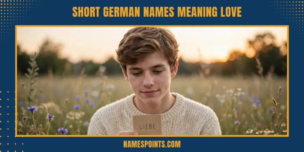 Short German Names Meaning Love