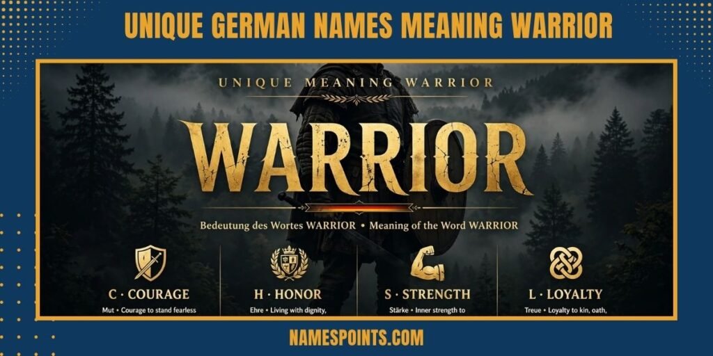 Unique German Names Meaning Warrior