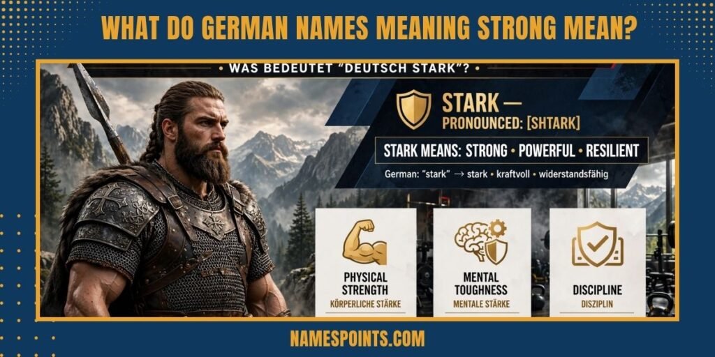What Do German Names Meaning Strong Mean